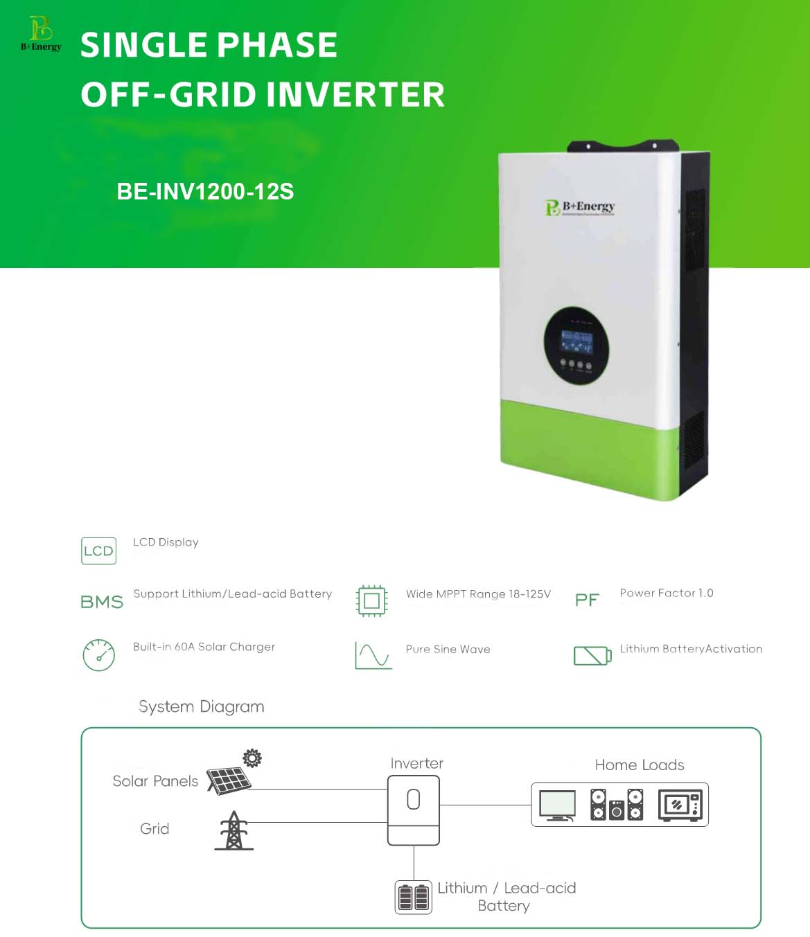 OffGrid Solar Inverter 1200W