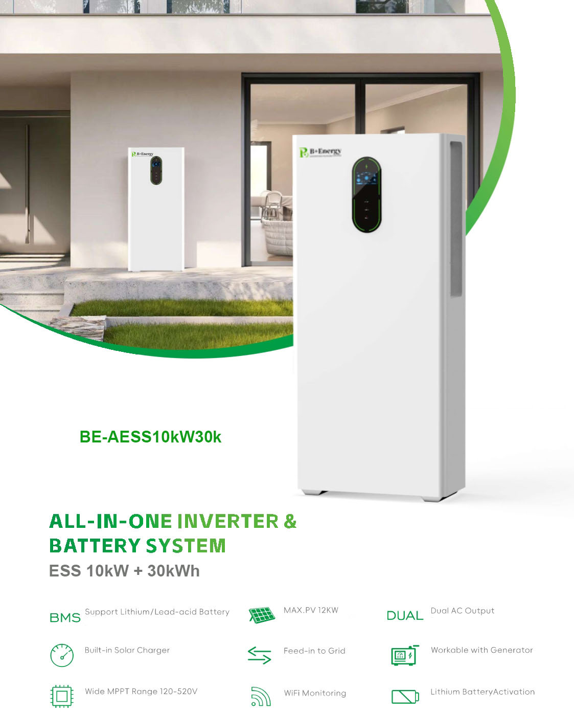 All in One ESS Inverter 10kW 30kWh ESS01 Factory